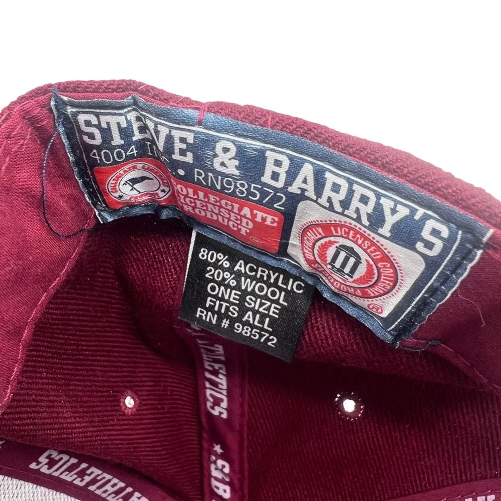 Indiana Hoosiers Baseball Cap Steve & Barrys‎ Maroon White IU Logo OS Fits All